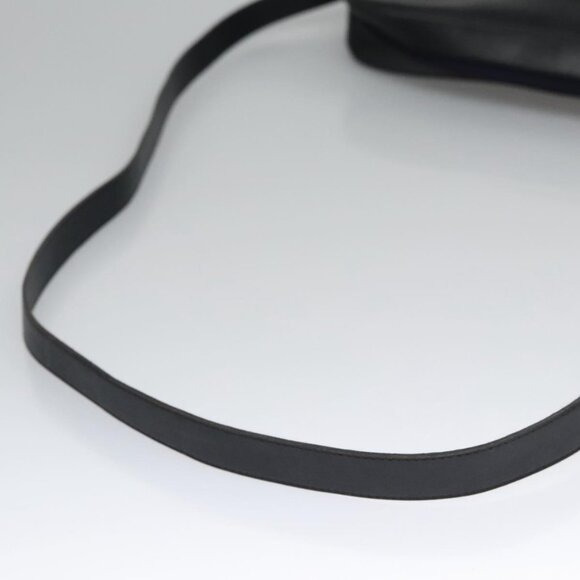 Christian Dior Shoulder Bag Leather Black Gold Auth bs21873 - Picture 7 of 14